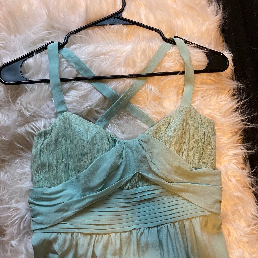 Nicole Miller Light Blue Dress with American Bustle